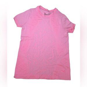 Under Armour Girls YSM Tshirt Pink Fitted Top 7 8 Years Sporty School Casual 7 8